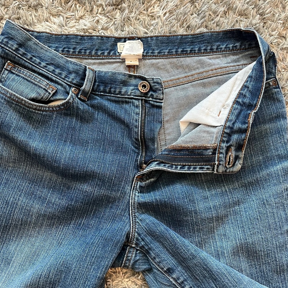Vintage 80s LL BEAN Jeans Womens 12 Petite Mid Rise Blue Med Wash Cotton - Picture 4 of 9